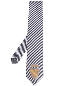 Галстук 1990 х годов в диагональную полоску с логотипом Gianfranco ferre pre-owned