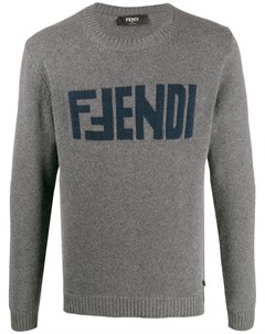 Кашемировый джемпер с логотипом Fendi