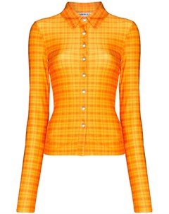 Приталенная рубашка в клетку мадрас Supriya lele