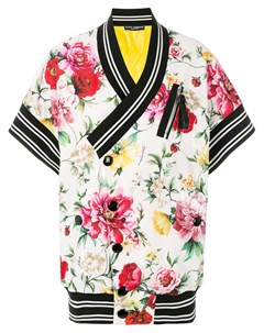 Пиджак с полосками и цветочным принтом Dolce&gabbana