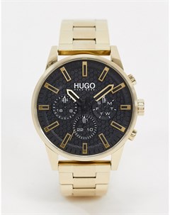 Золотистые наручные часы 1530152 Hugo