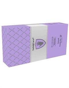 Перчатки нитриловые перламутровые фиолетовые размер М 100 шт Safe&care