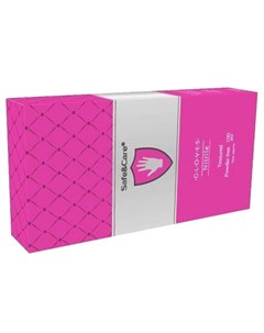 Перчатки нитриловые розовые маджента размер М Safe Care 100 шт Safe&care