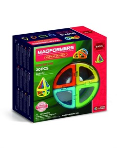 Магнитный конструктор 701010 Curve 20 деталей Magformers