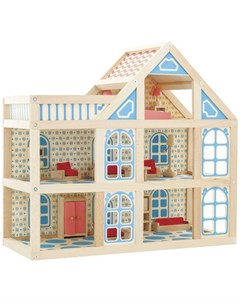 МДИ Кукольный дом 3 этажа Д250 деревянный дом для кукол Мир деревянных игрушек