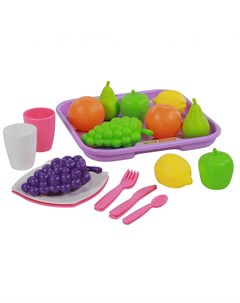 Игровой набор 2 с посудкой и подносом Palau toys