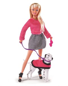 Кукла 5738053 на прогулке с долматинцем Steffi