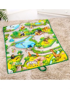 Интерактивный игровой коврик Зоопарк 3D 90х120 см Knopa