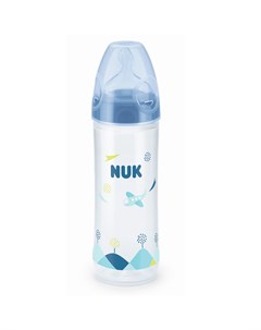 First Choice Бутылочка 250 мл соска силиконовая 6 мес для заменителей грудного молока голубой самоле Nuk