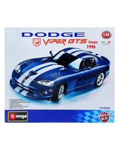 Машинка сборная 1 24 1996 Dodge Viper GTS Coupe синий 18 25023 Bburago