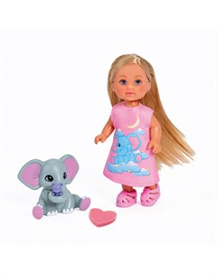 Кукла со слоненком 12 см Evi