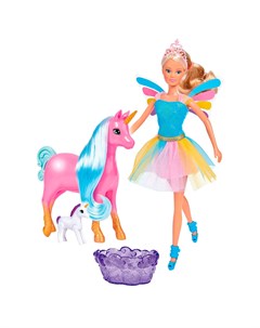 Кукла STEFFI в разноцветном платье с беременным единорогом 29 см Steffi
