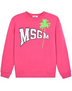 Розовый свитшот с логотипом Msgm