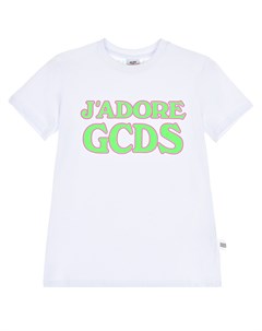 Белая футболка с надписью Jadore детская Gcds