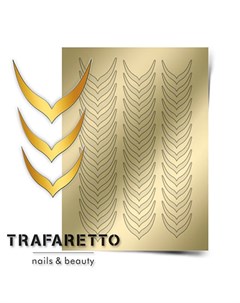 Металлизированные наклейки CL 04 золото Trafaretto