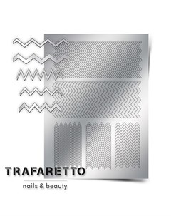 Металлизированные наклейки GM 06 серебро Trafaretto