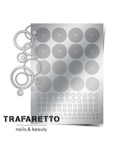 Металлизированные наклейки GM 02 серебро Trafaretto