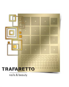 Металлизированные наклейки GM 03 золото Trafaretto