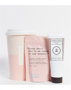 Подарочный набор Body Coffee Cup Babeachino Кофейный и кремовый скраб для лица Бесцветный Frank