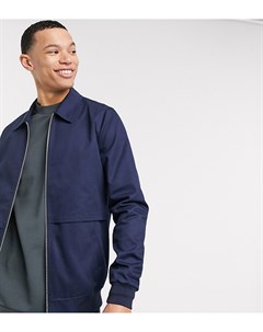 Темно синяя куртка Харрингтон Tall Asos design