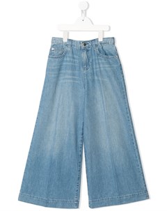 Расклешенные джинсы широкого кроя Emporio armani kids