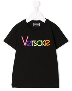 Рубашка с вышитым логотипом Young versace