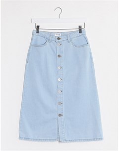 Голубая джинсовая юбка на пуговицах Gestuz