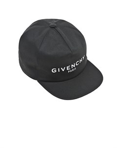 Черная бейсболка с белым логотипом детская Givenchy