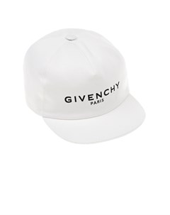 Белая хлопковая бейсболка с логотипом детская Givenchy