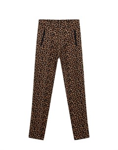 Зауженные брюки с леопардовым принтом детские Les coyotes de paris