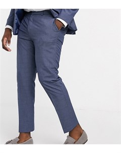 Синие узкие брюки в клетку Big Tall Burton menswear