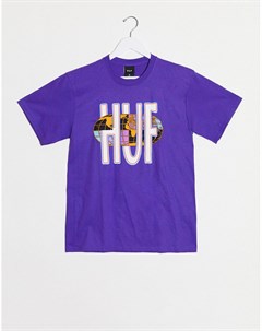 Фиолетовая футболка Huf