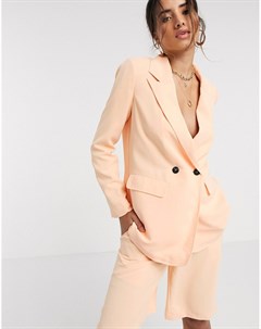 Эксклюзивный строгий пиджак персикового цвета Vero moda