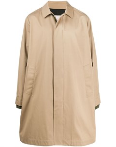 Пальто с контрастными вставками Moncler