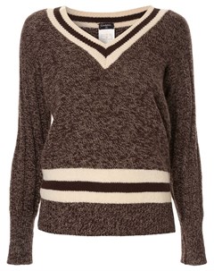 Кашемировый свитер с V образным вырезом Chanel pre-owned
