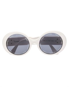 Круглые солнцезащитные очки с логотипом CC Chanel pre-owned