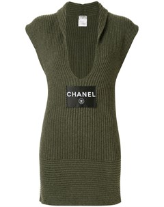 Кашемировое платье с глубоким вырезом Chanel pre-owned