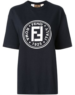 Футболка с винтажным логотипом Fendi pre-owned