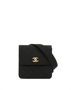 Фактурная стеганая поясная сумка Chanel pre-owned