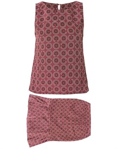 Комплект из топа и юбки с геометричным принтом Chanel pre-owned