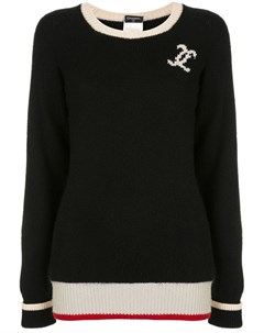 Кашемировый свитер с длинными рукавами и логотипом СС Chanel pre-owned