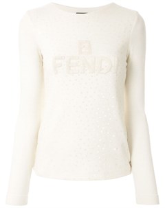 Джемпер с логотипом и пайетками Fendi pre-owned