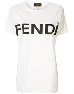 Футболка с логотипом Fendi pre-owned