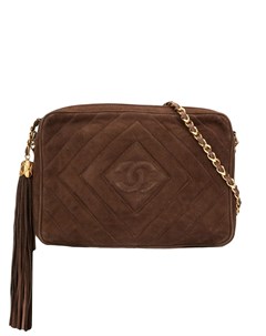 Стеганая сумка на плечо с бахромой Chanel pre-owned