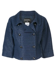 Двубортный укороченный пиджак Chanel pre-owned