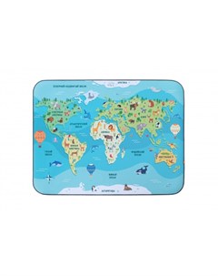 Игровой коврик Matlig плюшевый Карта мира 3 в 1 130х180 см Wolli