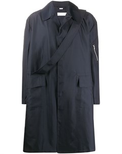 Однобортное пальто с ремешком через плечо Random identities