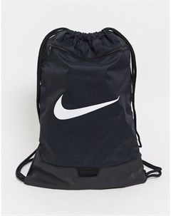Черная сумка на шнурке с логотипом галочкой Nike training