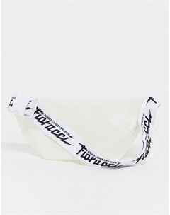 Белая сумка кошелек на пояс x Fiorucci Adidas originals