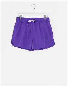 Фиолетовые шорты для плавания Bershka